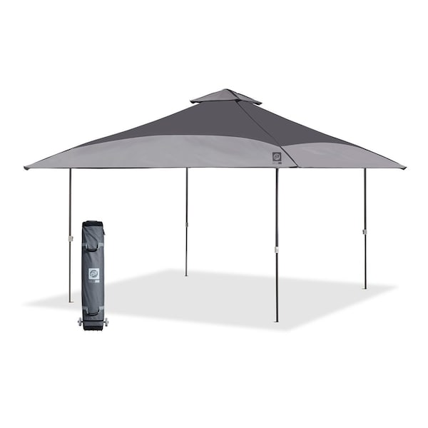 E-Z Up Spectator Shelter, 13' W x 13' L, Gray Steel Frame, Cool Gray Top SCSG13GY - main